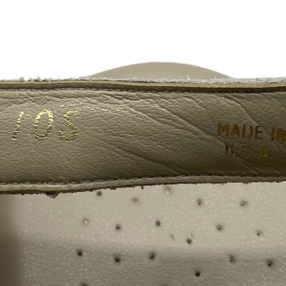 SAS Womens Shoes Suntimer Sandals Sz 10 Slim Ivory White Leather Heeled Comfort - Picture 7 of 12